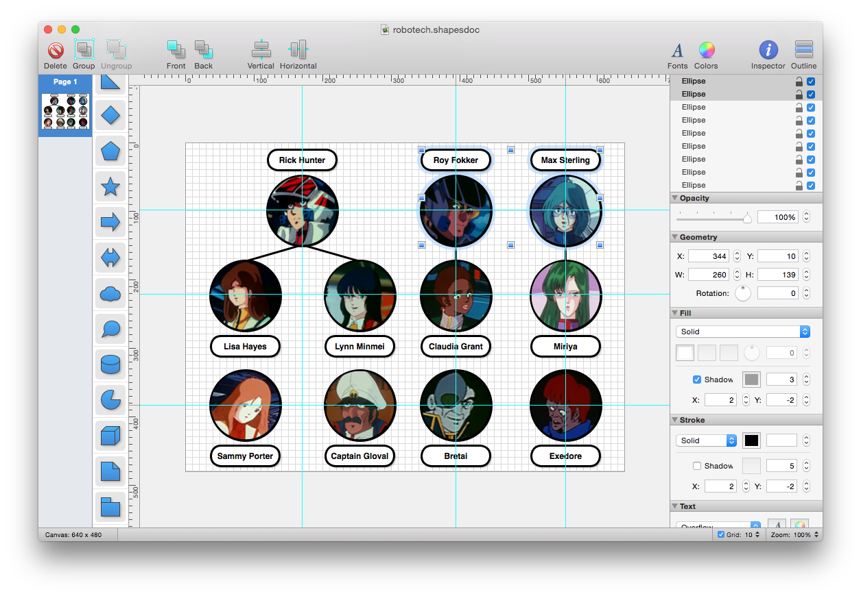 create a flow chart for osx